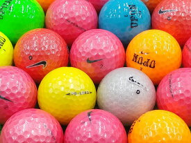 【中古】【ABランク】ナイキ カラー混合 30個セット ロストボール ゴルフボール