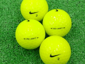 【中古】【ABランク】【ロゴなし】ナイキ PD◆SOFT 2015年モデル イエロー 1個 ロストボール ゴルフボール