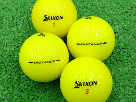 【中古】【ABランク】【ロゴなし】スリクソン DISTANCE 2015年モデル パッションイエロー 1個 ロストボール ゴルフボール