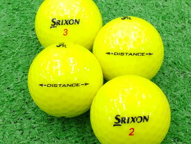 【中古】【ABランク】【ロゴなし】スリクソン DISTANCE 2018年モデル パッションイエロー 30個セット ロストボール ゴルフボール