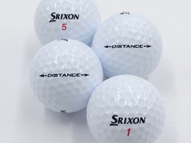 【中古】【ABランク】【ロゴなし】スリクソン DISTANCE 2018年モデル ホワイト 30個セット ロストボール ゴルフボール