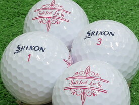 【中古】【ABランク】【ロゴなし】スリクソン SOFT FEEL LADY 2021年モデル ホワイト 1個 ロストボール ゴルフボール