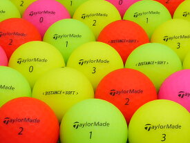 【中古】【ABランク】【ロゴなし】テーラーメイド DISTANCE+ SOFT 2020年モデル マルチカラー 30個セット ロストボール ゴルフボール