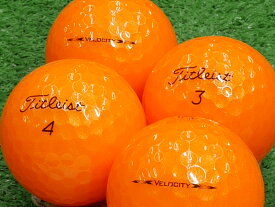 【中古】【ABランク】【ロゴなし】タイトリスト VELOCITY 2020年モデル オレンジ 1個 ロストボール ゴルフボール