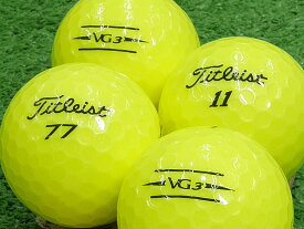 【中古】【ABランク】【ロゴなし】タイトリスト VG3 2020年モデル イエローパール 1個 ロストボール ゴルフボール
