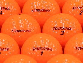 【中古】【ABランク】【ロゴなし】ツアーステージ EXTRA DISTANCE 2014年モデル オレンジ 100個セット ロストボール ゴルフボール