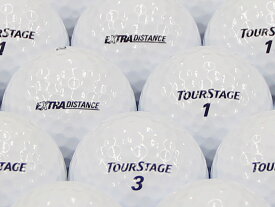 【中古】【ABランク】【ロゴなし】ツアーステージ EXTRA DISTANCE 2014年モデル ホワイト 100個セット ロストボール ゴルフボール