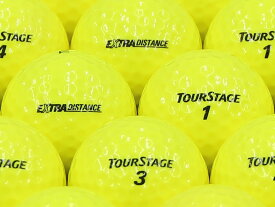 【中古】【ABランク】【ロゴなし】ツアーステージ EXTRA DISTANCE 2014年モデル イエロー 100個セット ロストボール ゴルフボール