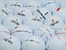 【中古】【AB落書き】本間ゴルフ D1 2018年モデル ホワイト 100個セット ロストボール ゴルフボール