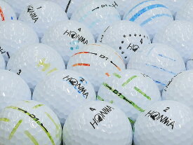【中古】【AB落書き】本間ゴルフ D1 2020年モデル ホワイト 30個セット ロストボール ゴルフボール
