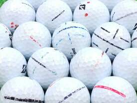 【中古】【AB落書き】BRIDGESTONE GOLF TOUR B XS 2017年モデル ホワイト・パールホワイト混合 1個 ロストボール ゴルフボール