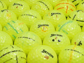 【中古】【AB落書き】スリクソン Z-STAR XV 2021年モデル プレミアムパッションイエロー 30個セット ロストボール ゴルフボール