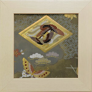 和風の額 壁掛インテリア 西陣織帯原画のアートフレーム 15サイズ 《430》