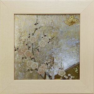 和風の額 壁掛インテリア 西陣織帯原画のアートフレーム 15サイズ 《438》