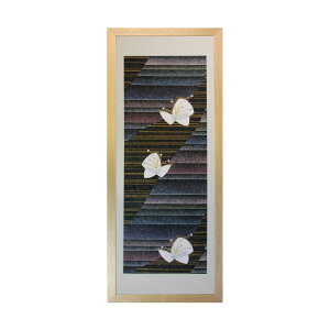 和風の額 壁掛インテリア 西陣織帯原画のアートフレーム 《35》