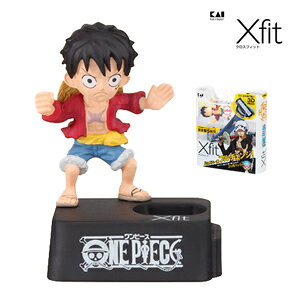 【定形外郵便 送料無料】Xfit(クロスフィット)5枚刃 ワンピース企画第1弾 オリジナルホルダースタンド付 ホルダー+替刃4個パック (ルフィB)