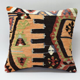 【送料無料】オールドキリムクッションカバー【konya-003】40cm×40cm