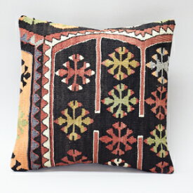 【送料無料】オールドキリムクッションカバー【konya-006】40cm×40cm