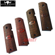 ☆【数量限定セール】アルタモント キンバー 1911 ガバメント用 木製グリップ パネル ラプター ロゴ入り …