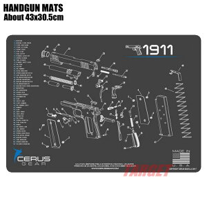CERUS GEAR �n���h�K���}�b�g 1911 �O���[�i�V�[���X�M�A �K�o�����g M1911A1 �N���[�j���O�}�b�g �����e�i���X�}�b�g ���� �ߋ� �������� �v�����f�� Hand Gun Mat �č��� �����j