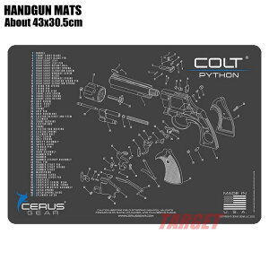 CERUS GEAR �n���h�K���}�b�g COLT PYTHON �O���[�i�V�[���X�M�A �R���g �p�C�\�� �N���[�j���O�}�b�g �����e�i���X�}�b�g ���� �ߋ� �������� �v�����f�� Hand Gun Mat �č��� �����j