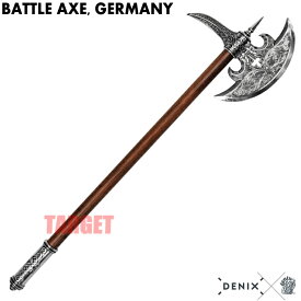 ☆DENIX バトルアックス ドイツ 6602 (デニックス 騎兵隊 レイブンピーク 斧 模造刀剣)