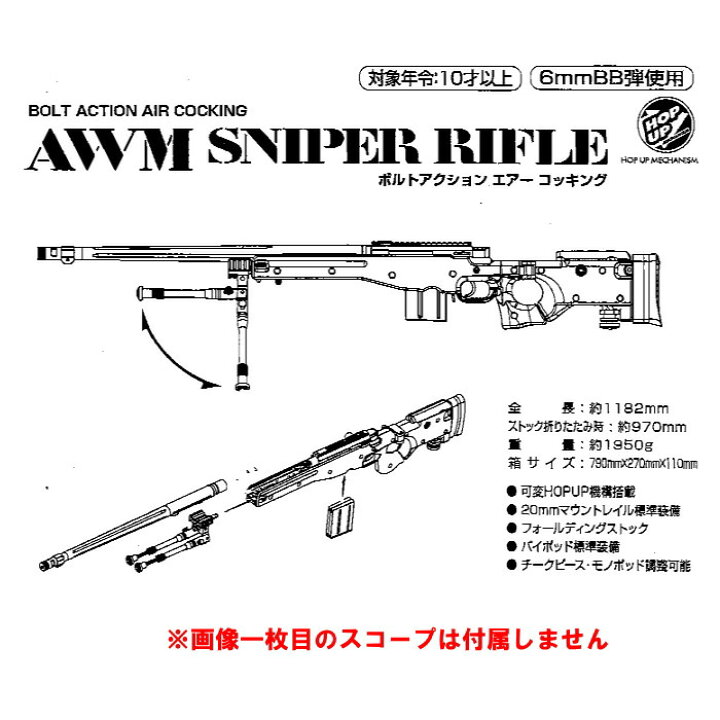 楽天市場】☆【10月5日発売予定】クラウンモデル AWM スナイパー 