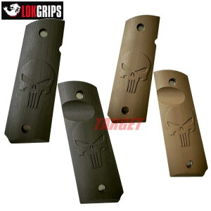 LOKGRIPS 1911�t���T�C�Y�p G10���O���b�v �p�j�b�V���[ �G���O���[�u 2�J���[ (���b�N�O���b�v M1911A1 �K�o�����g �^�N�e�B�J���O���b�v �J�X�^�� �T�o�Q�[ PUNISHER �X�J�� �}�[�x�� �X�y�V�����e