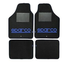 【Sparco】 スパルコアクセサリー SPC フロアマット 4枚セット ブラック/ブルーロゴ 左ハンドル・右ハンドル共通