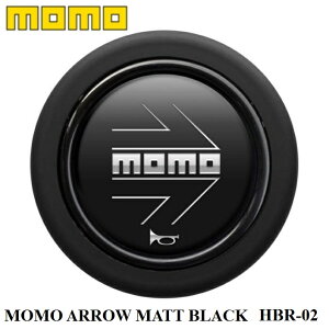 �y���K�i�zMOMO �z�[���{�^�� HBR-02 MOMO ARROW MATT BLACK�i�����A���[�}�b�g�u���b�N�j�Z���^�[�����O����X�e�A�����O��p�z�[���{�^��
