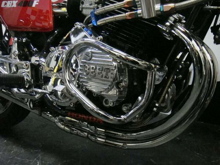 楽天市場】CBX400F メッキエンジンガード NC07 PrettyRacing製 