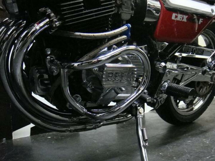 楽天市場】CBX400F メッキエンジンガード NC07 PrettyRacing製 