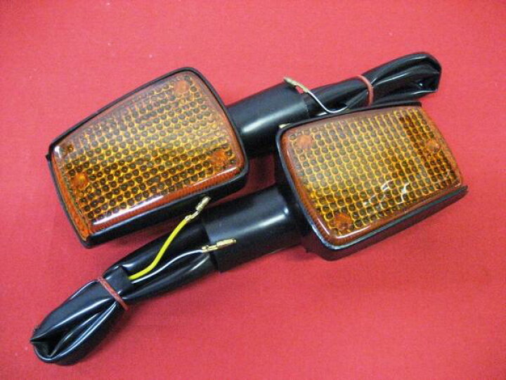 楽天市場】CBX400F フロントウインカー オレンジレンズ/ブラック 