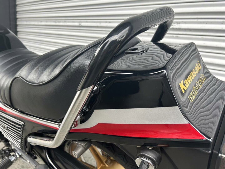Z400GP 極太メッキタンデムバー ブラック 新品 タンデムバー