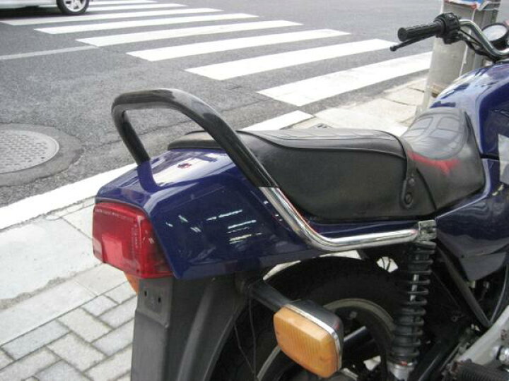 楽天市場】GSX250E GSX400E ゴキ 極太メッキタンデムバー ブラック TSH 