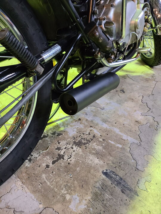 楽天市場】CB400F 旧 ショート管 ブラック 新品 ショートマフラー 黒 