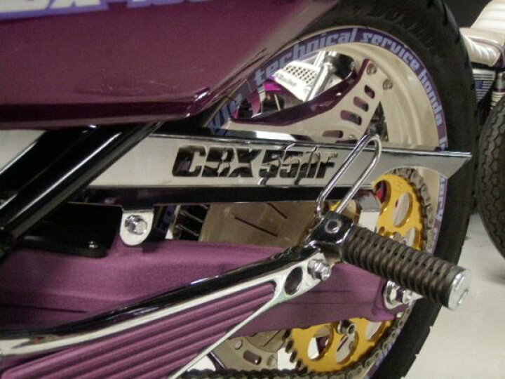楽天市場】CBX550F ロゴ入メッキチェーンカバー PC04 HONDA ホンダ 