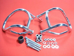 CBR400F メッキエンジンガード NC17 PrettyRacing製 TSH HONDA ホンダ 【店頭受取対応商品】 バイク 単車 パーツ 部品 カスタム ドレスアップ 旧車