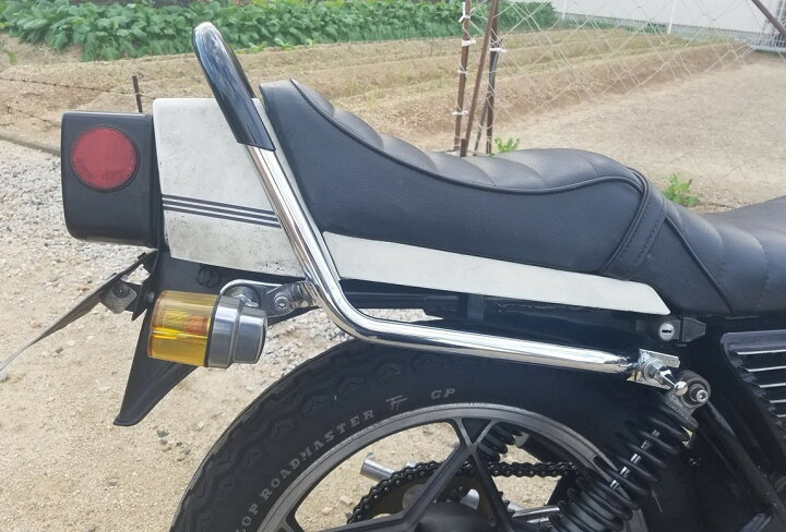 楽天市場】RG250E 極太メッキタンデムバー ブラック テクニカル 