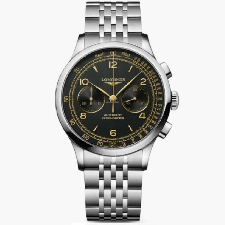 楽天市場】ロンジン レコード クロノグラフ LONGINES L2.921.4.56.6  