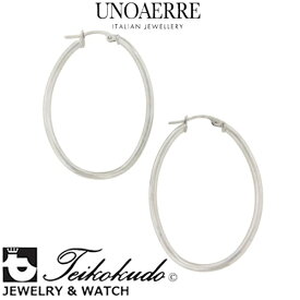ウノアエレ ピアス UNOAERRE K18ホワイトゴールドフープピアス ゴールド ピアス アクセサリー 2685 G4502 【国内正規販売店】