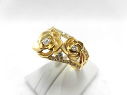 K18ダイヤローズリング/ダイヤ0.23ct/G850/ダイヤモンドリング/指輪/ゆびわ/ring/ジュエリー/ダイヤ/女性用/レディース/プレゼント/ギフト/お買い得/オススメ/送料込み/宝石