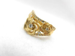 K18ダイヤローズリング/ダイヤ0.23ct/G850/ダイヤモンドリング/指輪/ゆびわ/ring/ジュエリー/ダイヤ/女性用/レディース/プレゼント/ギフト/お買い得/オススメ/送料込み/宝石