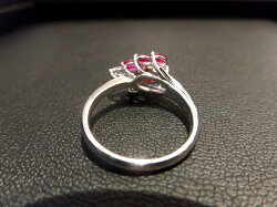 PTルビーダイヤモンドリング/R0.63ctD0.23ct/4/リング/指輪/ゆびわ/ring/ジュエリー/女性用/レディース/プレゼント/ギフト/お買い得/オススメ/送料込み/宝石