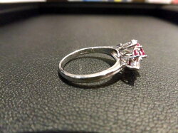 PTルビーダイヤモンドリング/R0.63ctD0.23ct/4/リング/指輪/ゆびわ/ring/ジュエリー/女性用/レディース/プレゼント/ギフト/お買い得/オススメ/送料込み/宝石