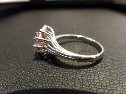 PTルビーダイヤモンドリング/R0.63ctD0.23ct/4/リング/指輪/ゆびわ/ring/ジュエリー/女性用/レディース/プレゼント/ギフト/お買い得/オススメ/送料込み/宝石