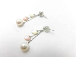 K14WGあこや真珠ピアス/6.9mm/ぴあす/ジュエリー/アクセサリー/送料無料