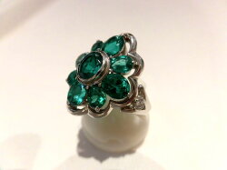 PTエメラルドダイヤリングF7267/E3.01ctD0.06ct/ダイヤモンドリング/指輪/ゆびわ/ring/ジュエリー/ダイヤ/女性用/レディース/プレゼント/ギフト/お買い得/オススメ/送料込み/宝石