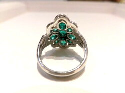 PTエメラルドダイヤリングF7267/E3.01ctD0.06ct/ダイヤモンドリング/指輪/ゆびわ/ring/ジュエリー/ダイヤ/女性用/レディース/プレゼント/ギフト/お買い得/オススメ/送料込み/宝石