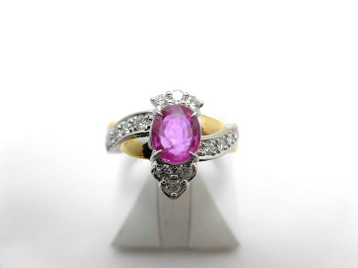 楽天市場】PTK18ルビーダイヤリング/ルビー1.00ct ダイヤ0.31ct 